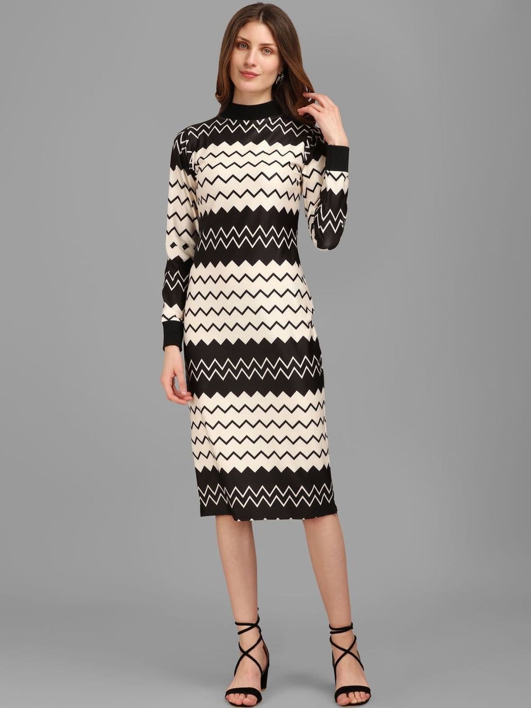 Milost Print Sheath Midi Dress