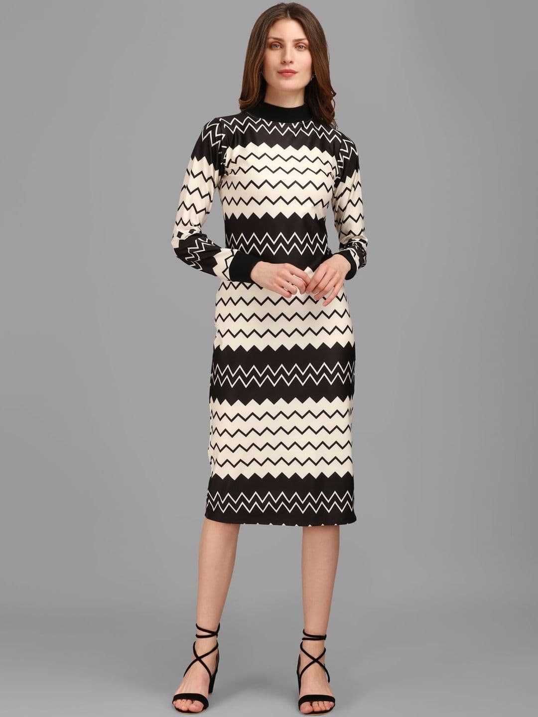 Milost Print Sheath Midi Dress — view 4