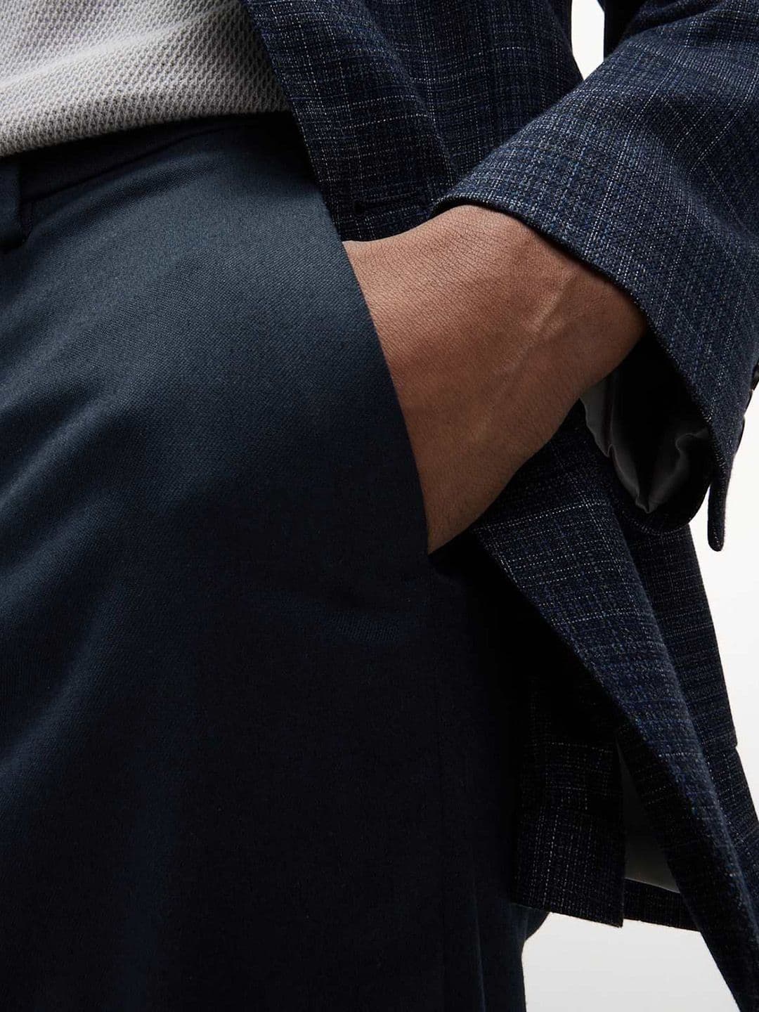 Marks & Spencer Regular Fit Smart Stretch Trousers — view 4