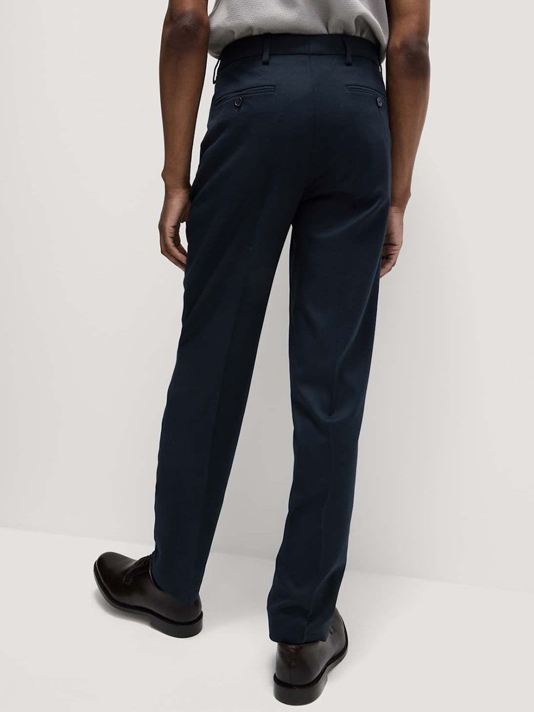 Marks & Spencer Regular Fit Smart Stretch Trousers — view 2