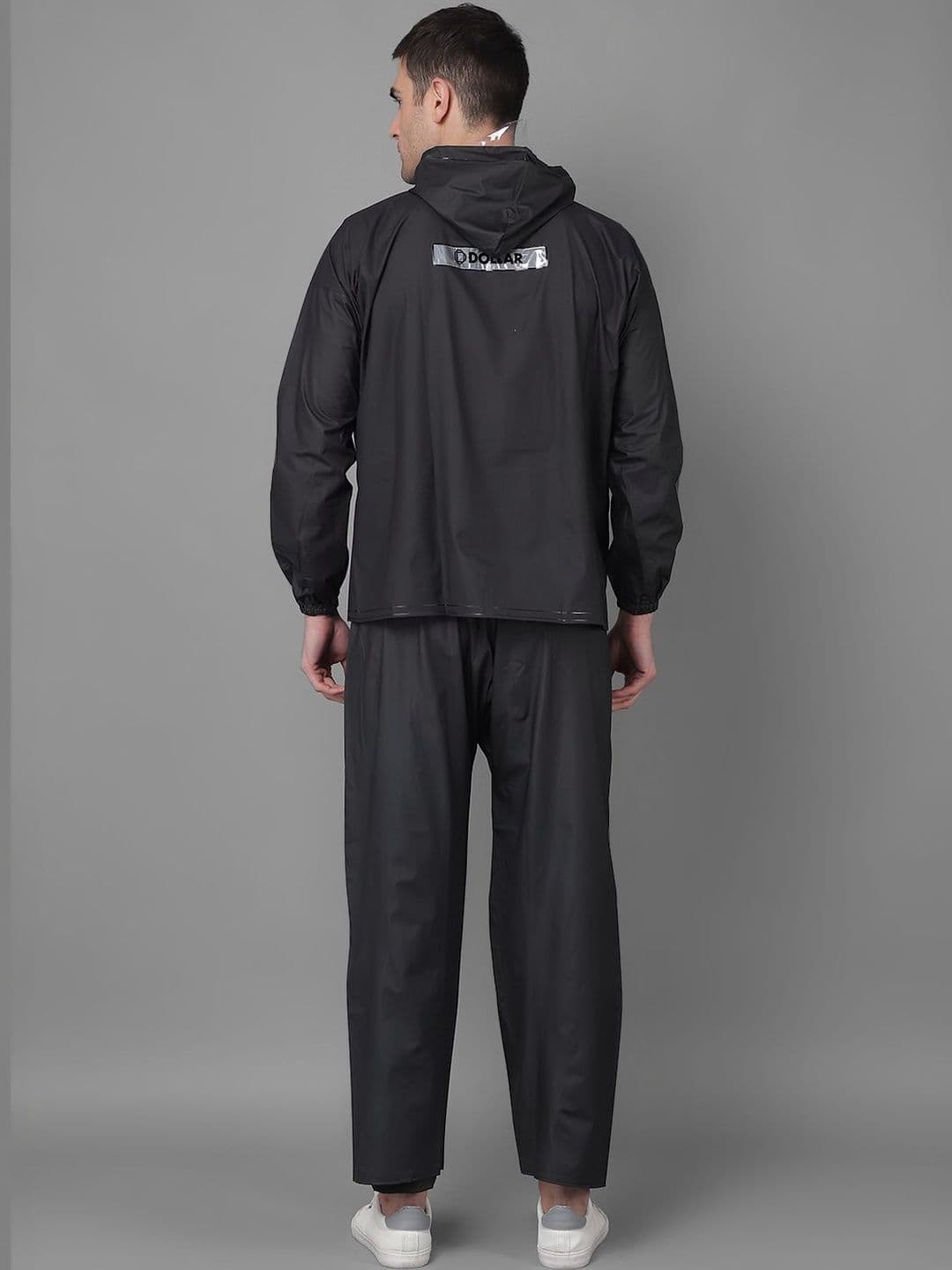 Dollar Men Colourblocked Attached Hood Rain Suit — view 2