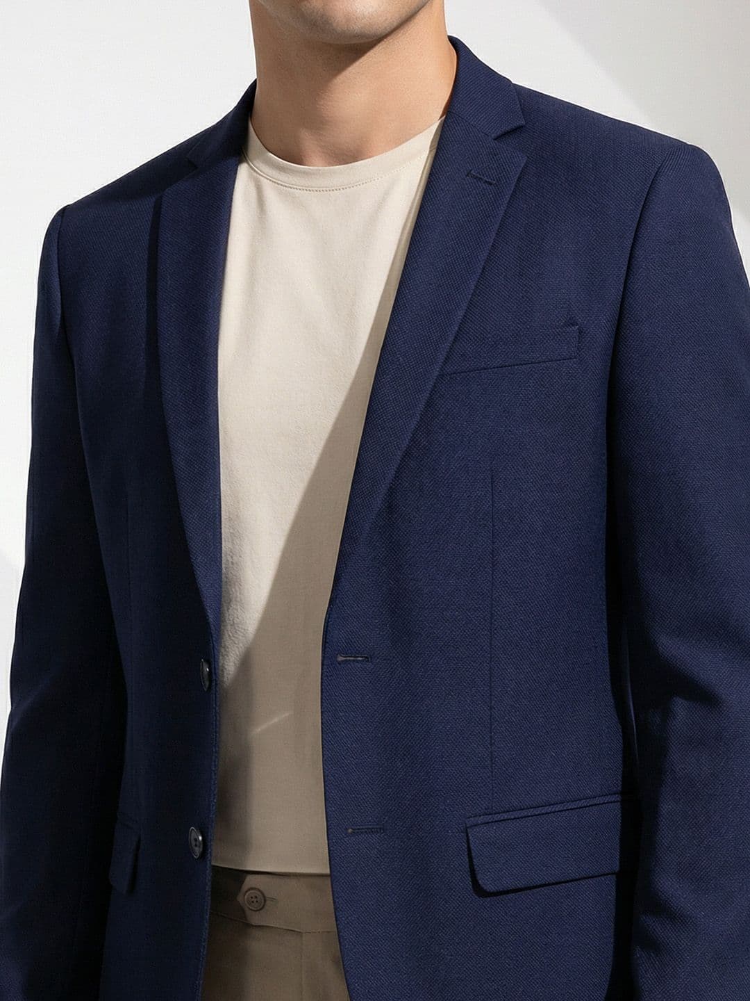 Invictus Regular Fit Notched Lapel Collar Formal Blazer — view 4