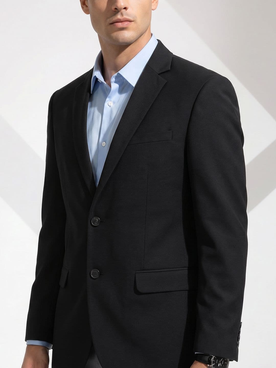 Invictus Single-Breasted Notched Lapel Formal Blazer — view 4