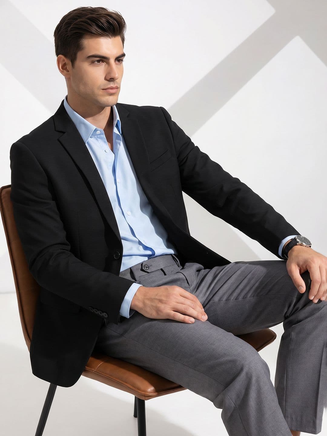Invictus Single-Breasted Notched Lapel Formal Blazer