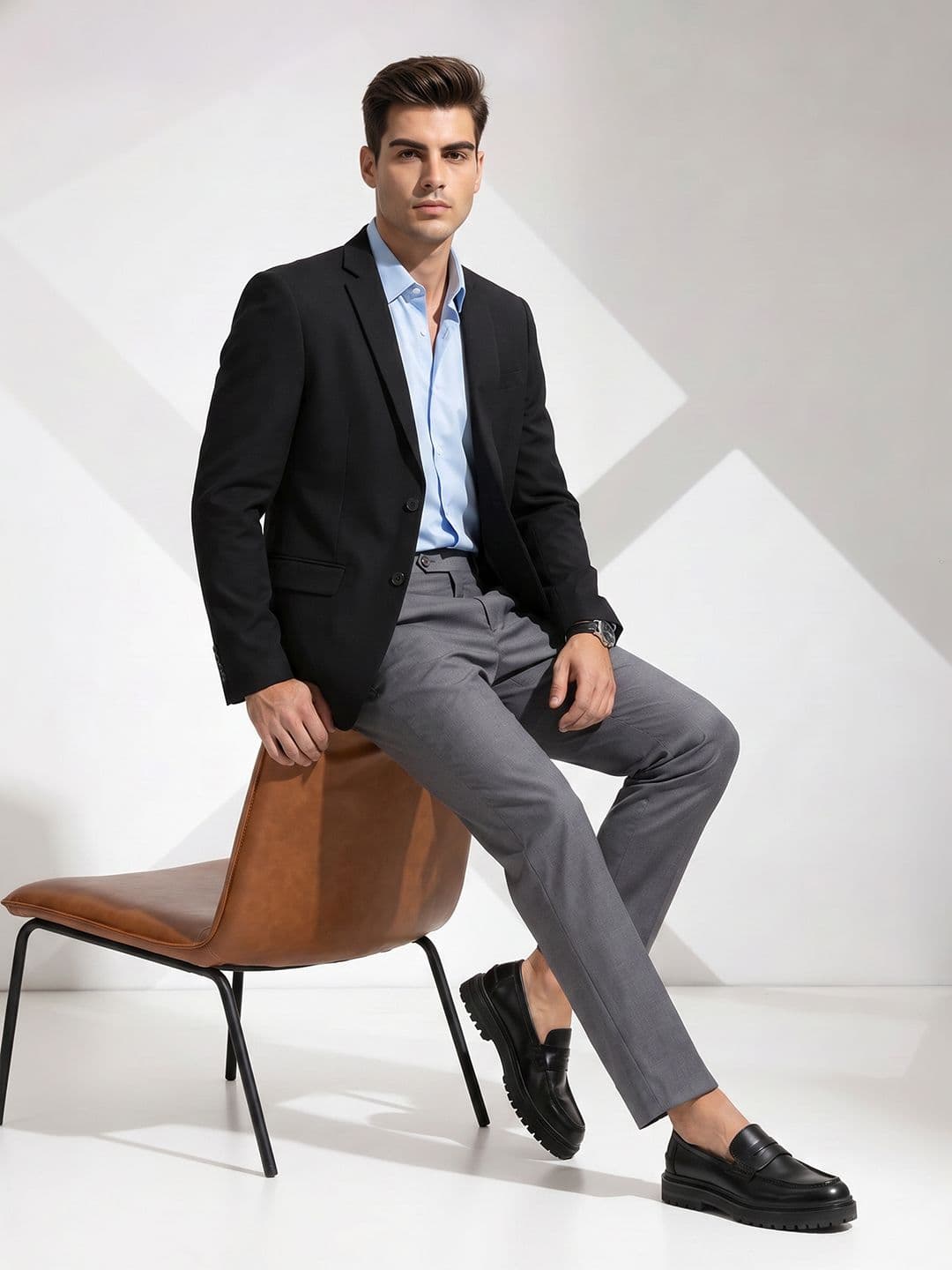 Invictus Single-Breasted Notched Lapel Formal Blazer — view 3