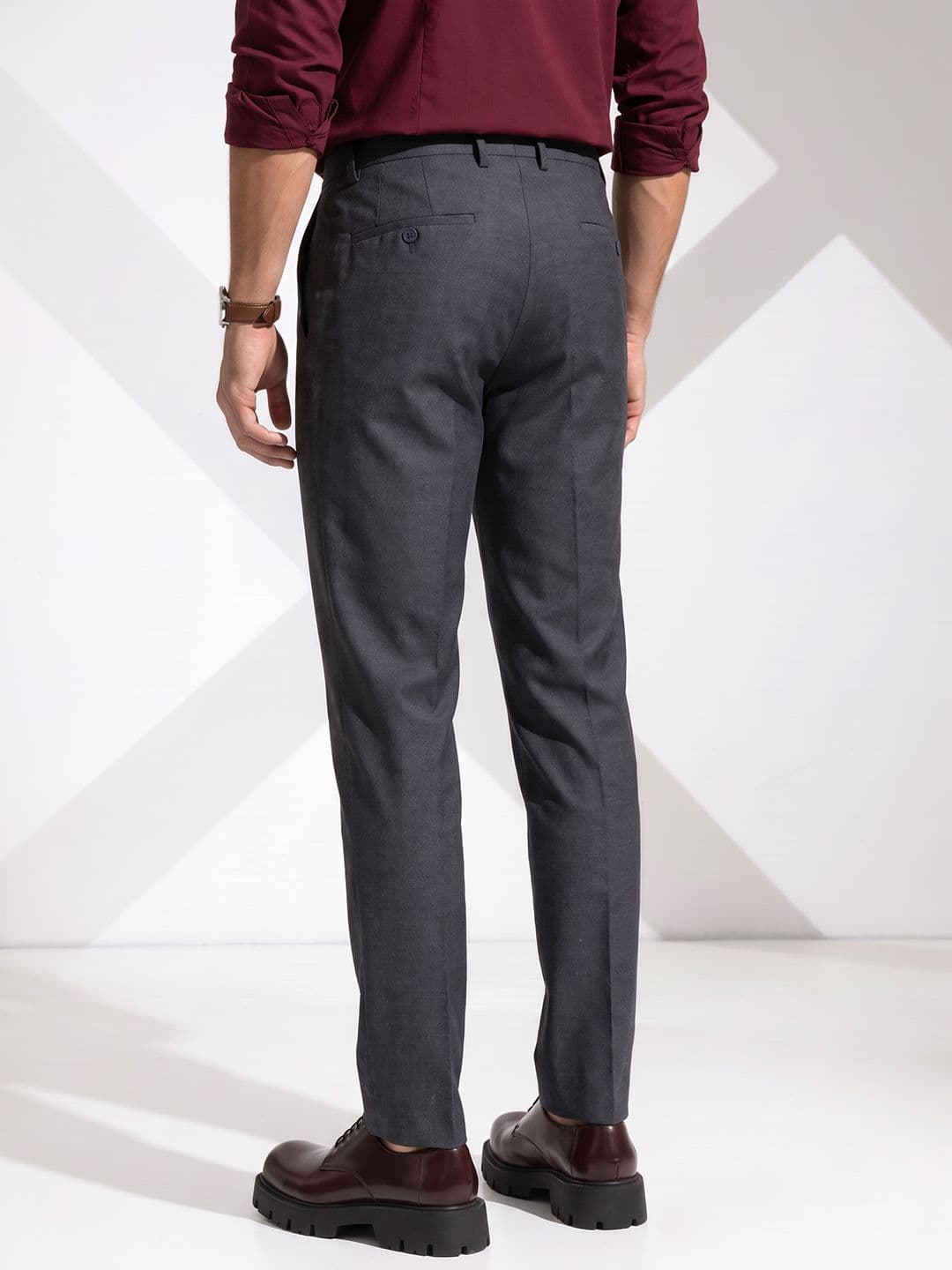 Invictus Men Tapered Fit Formal Trouser — view 3