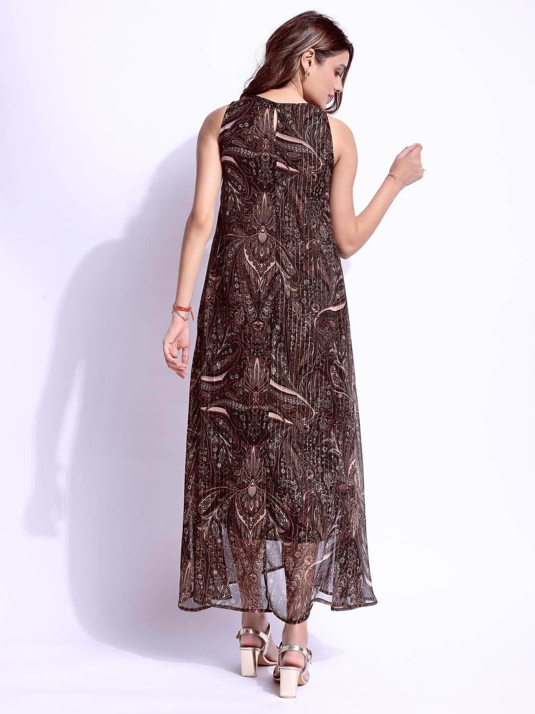 All About You Print Chiffon A-Line Maxi Dress — view 5