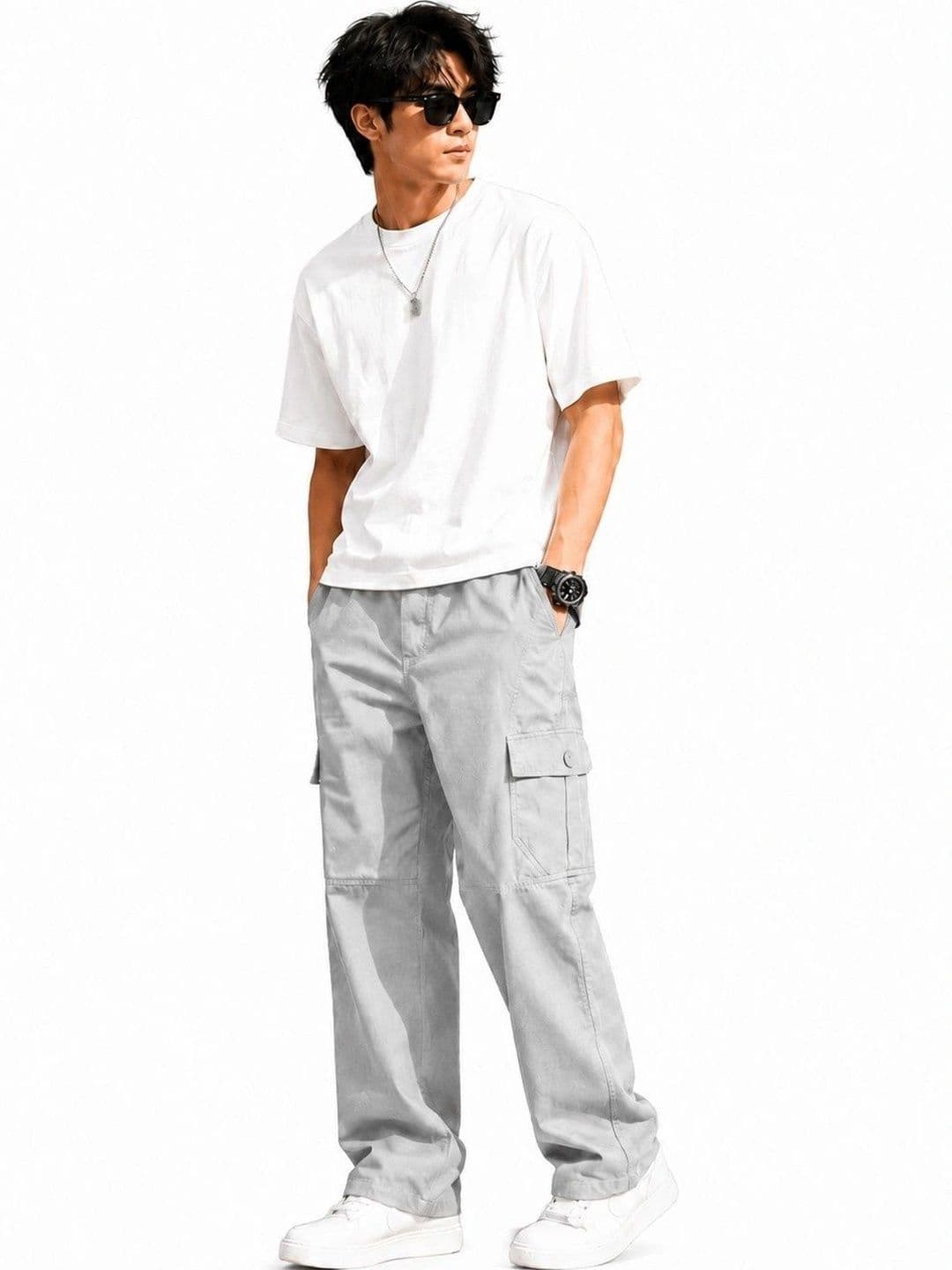Shree Vankiya Hanumanji Fashion Men Regular Fit Rapid-Dry Cargos — view 4