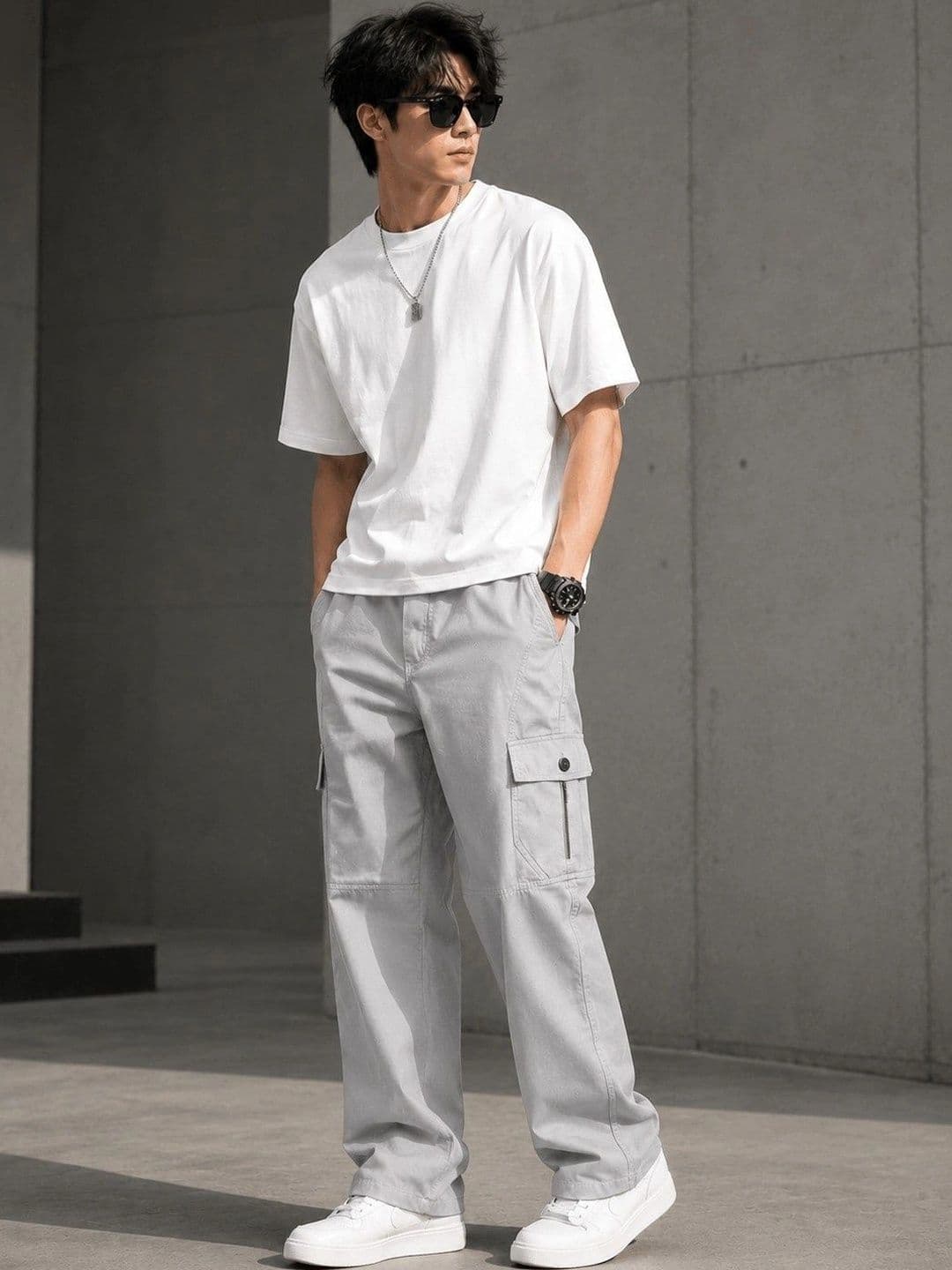 Shree Vankiya Hanumanji Fashion Men Regular Fit Rapid-Dry Cargos