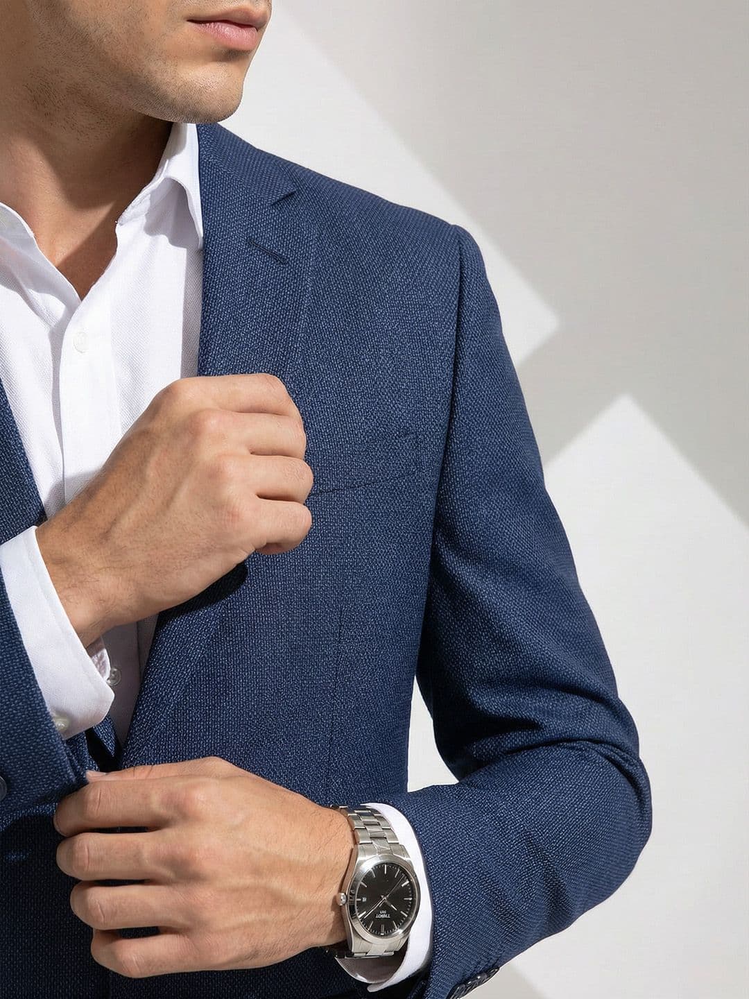 Invictus Self Design Single-Breasted Formal Blazer — view 5