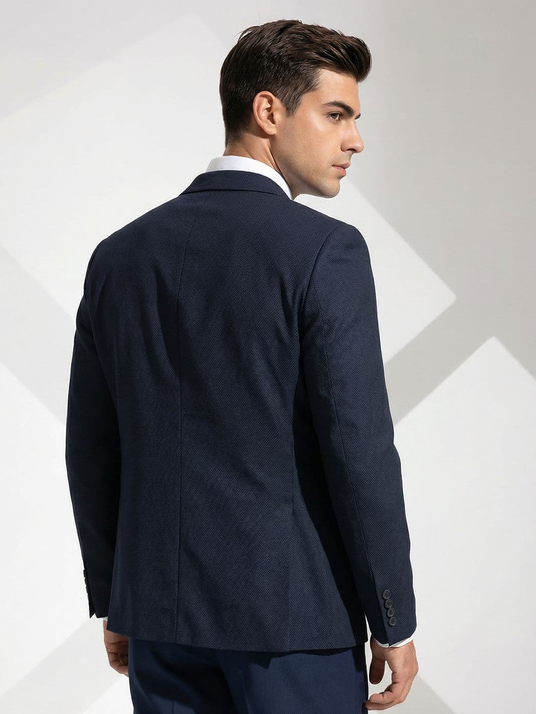 Invictus Self Design Single-Breasted Formal Blazer — view 3
