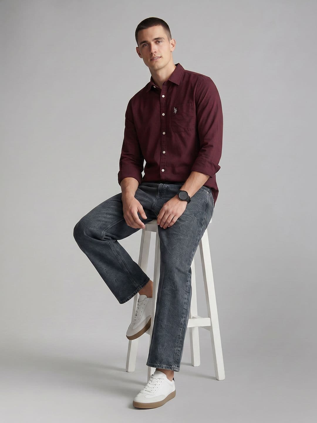 U.S. Polo Assn. Denim Co. Pure Cotton Casual Shirt — view 3