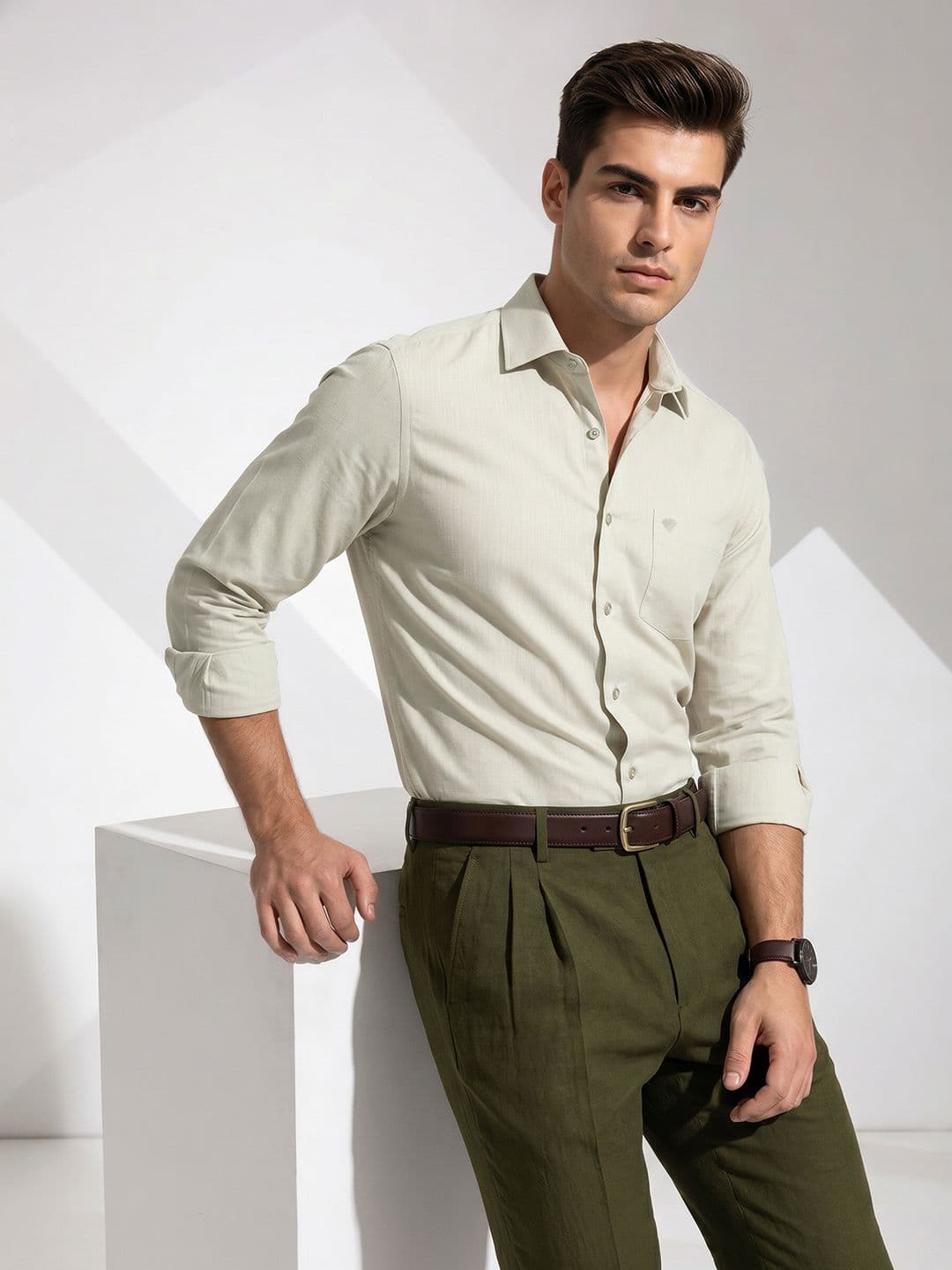 Invictus Slim Fit Spread Collar Formal Shirt — view 2