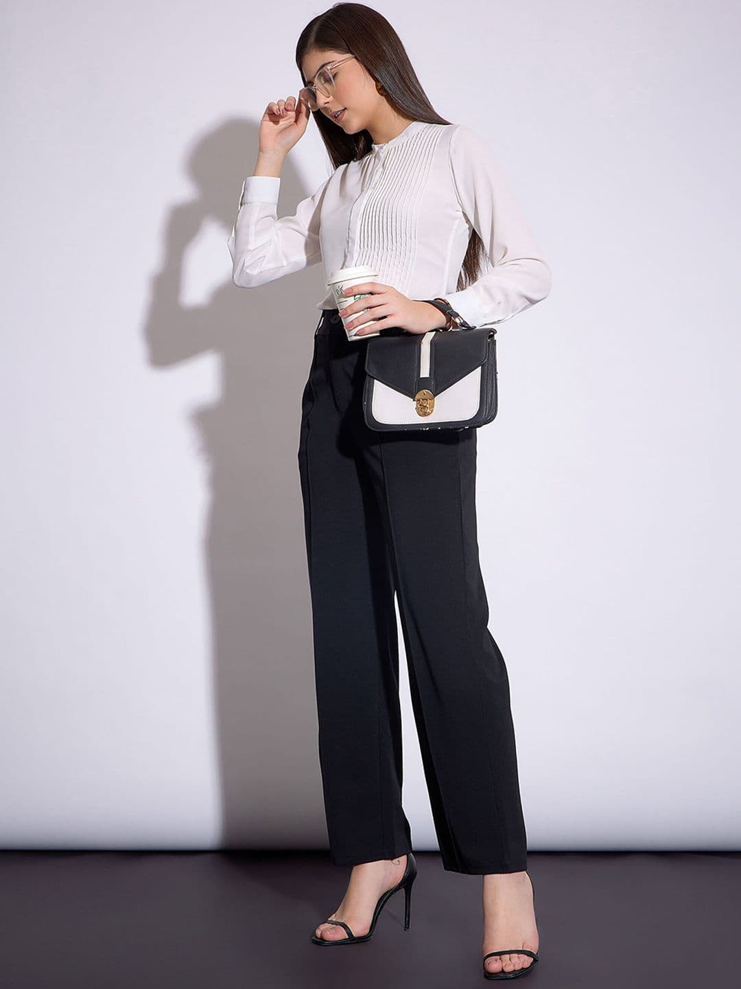 SASSAFRAS worklyf Women Formal Parallel Trousers — view 5